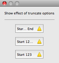 Show effect of truncate options