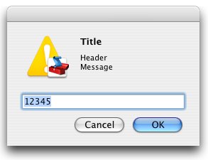MacOS prompt w/ title