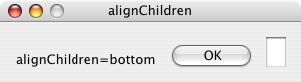 alignChildren = bottom