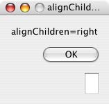 alignChildren = right