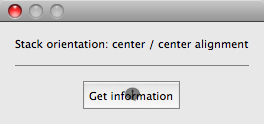 Stack orientation: center / center alignment